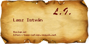 Lasz István névjegykártya