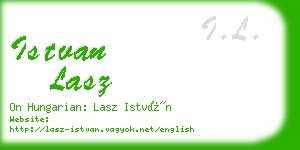 istvan lasz business card